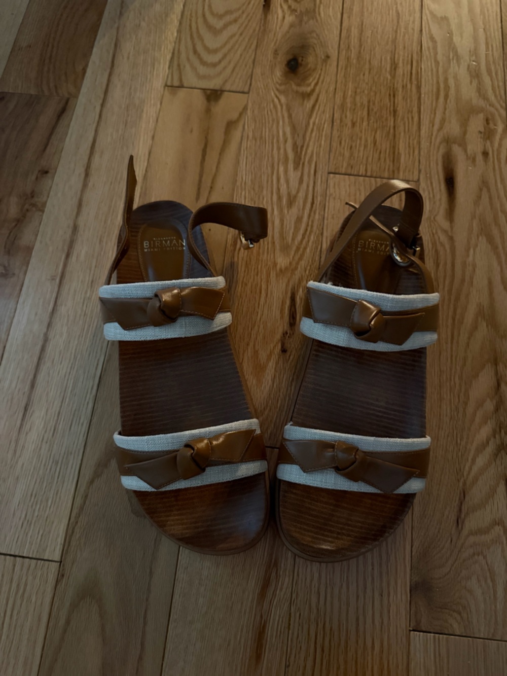 ALEXANDRE BIRMAN GROSGRAIN RAFFIA SPORT SANDALS Size 11 / EU 41